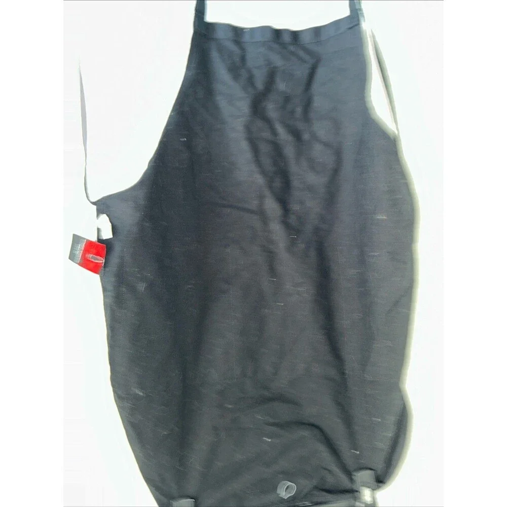 Apron Men 4 Pockets Black Adjustable Neck Strap Dad Gift Funny Graphics New